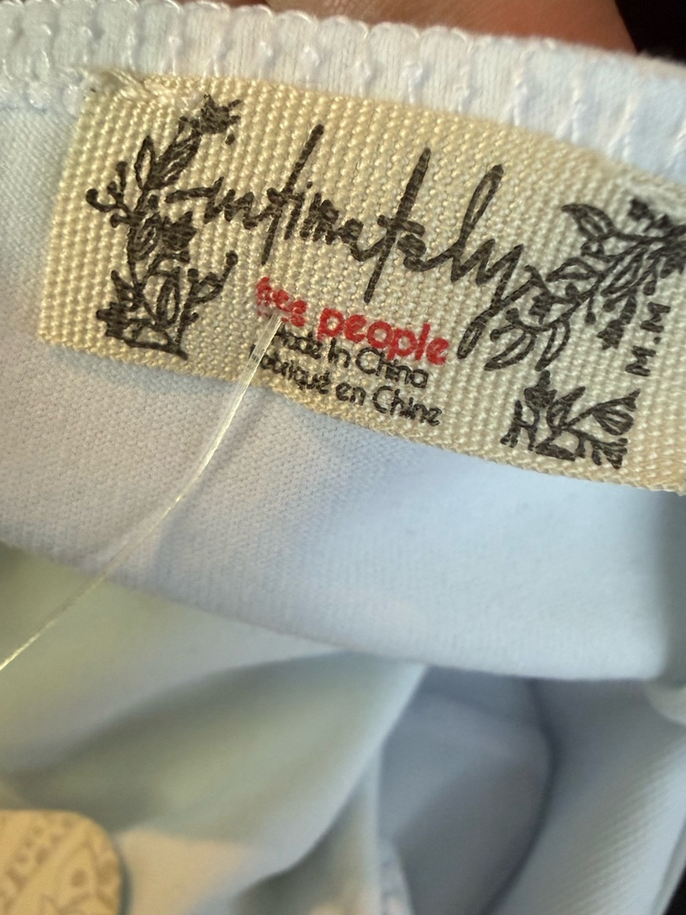 NWT. Free People Intimately. Still Here Halter. White. Size medium. - Picture 7 of 13